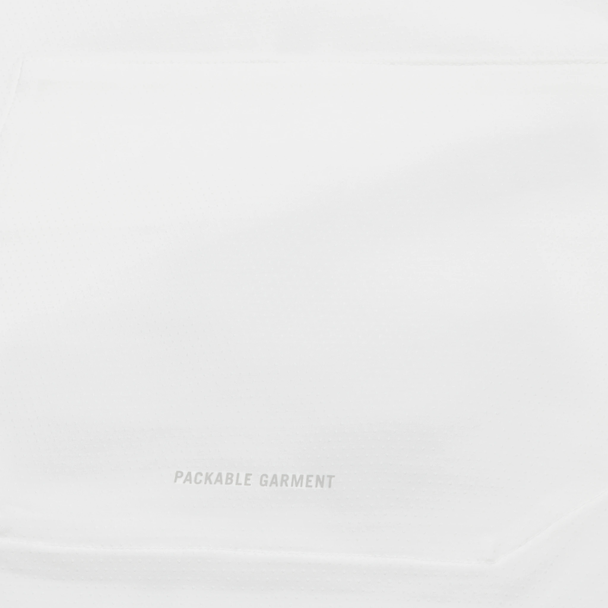 Detail view of Nike Repel Packable White Windrunner Jacket